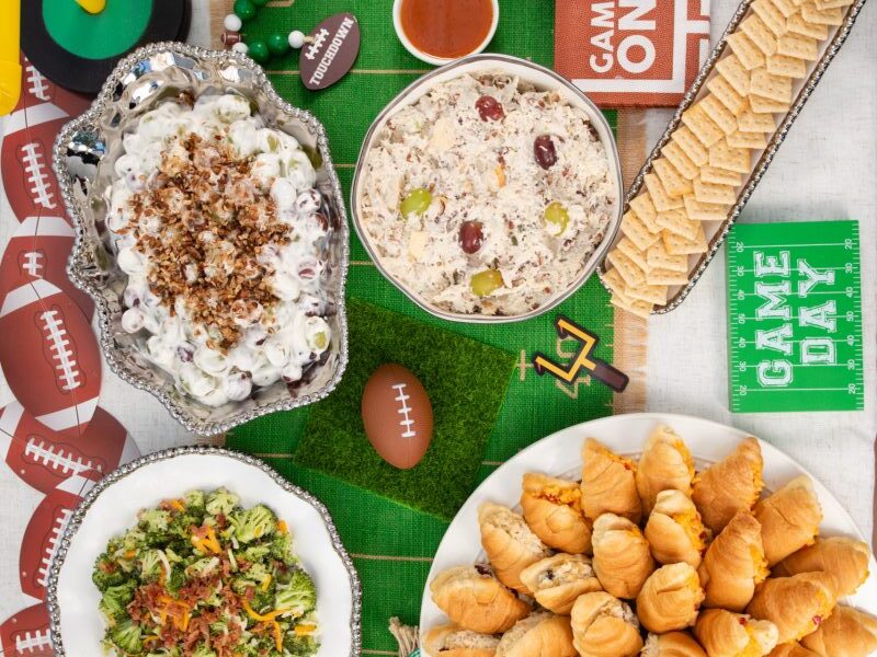 Chicken Salad Chick game day spread